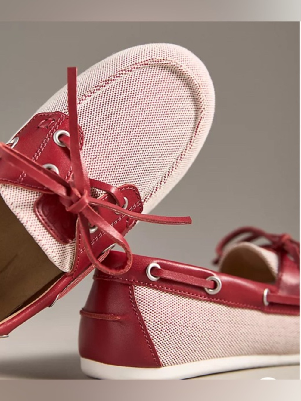 NWOB Anthropologie Bibi Lou boat shoes size 9/40 classy sailor preppy Nantucket - Picture 3 of 8